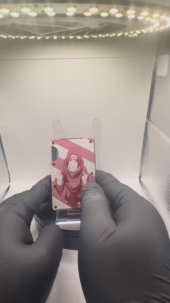 Itachi Uchiha Flipping of the camera RFID wallet